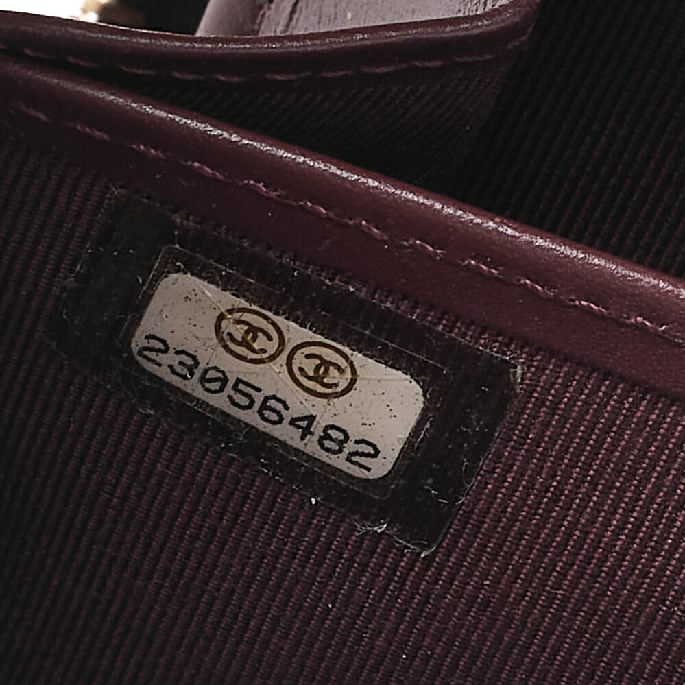 CHANEL Matelasse Round Long Wallet Caviar Skin Black Gold-Tone Hardware, Pre-Owned