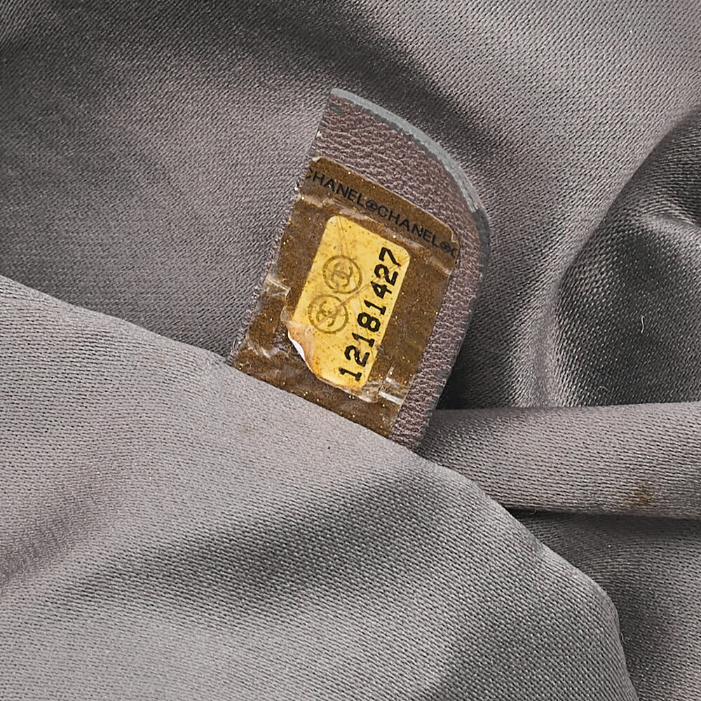 CHANEL Cocomark Perforated 2-way Chain Shoulder Bag Leather Silver-Tone Hardware, Pre-Owned