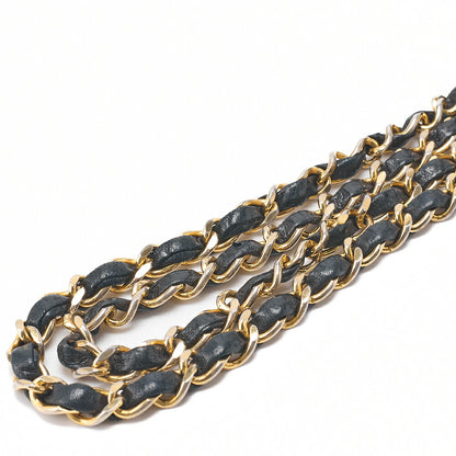 CHANEL Chain Shoulder Bag Mini Matelasse Turnlock Lambskin Black Single Flap Gold-Tone Hardware, Pre-Owned