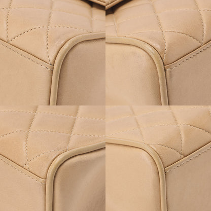 CHANEL Handbag Matelasse Biju Coco Mark Single Lambskin Beige Gold-Tone Hardware, Pre-Owned