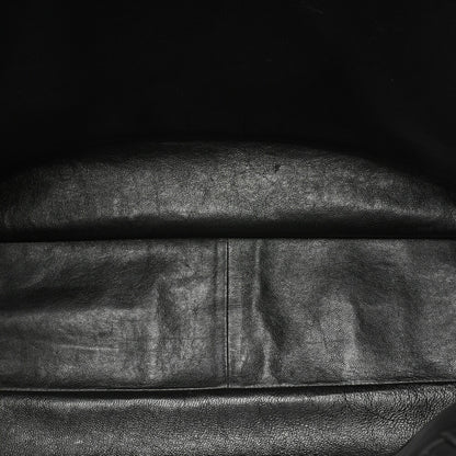 CHANEL Lambskin Big Coco Mark Giant Chain Tote Black Gold-Tone Hardware, Pre-Owned