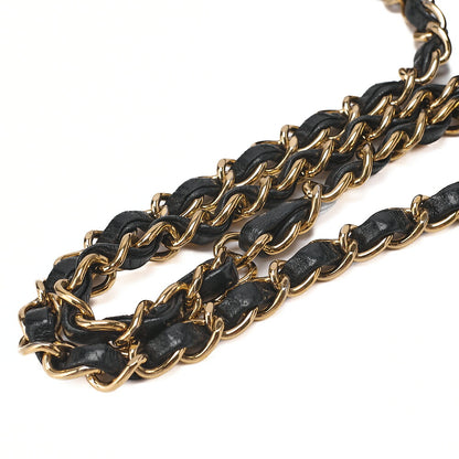 CHANEL Matelasse Turnlock 25cm Single Chain Shoulder Black Gold-Tone Hardware, Pre-Owned