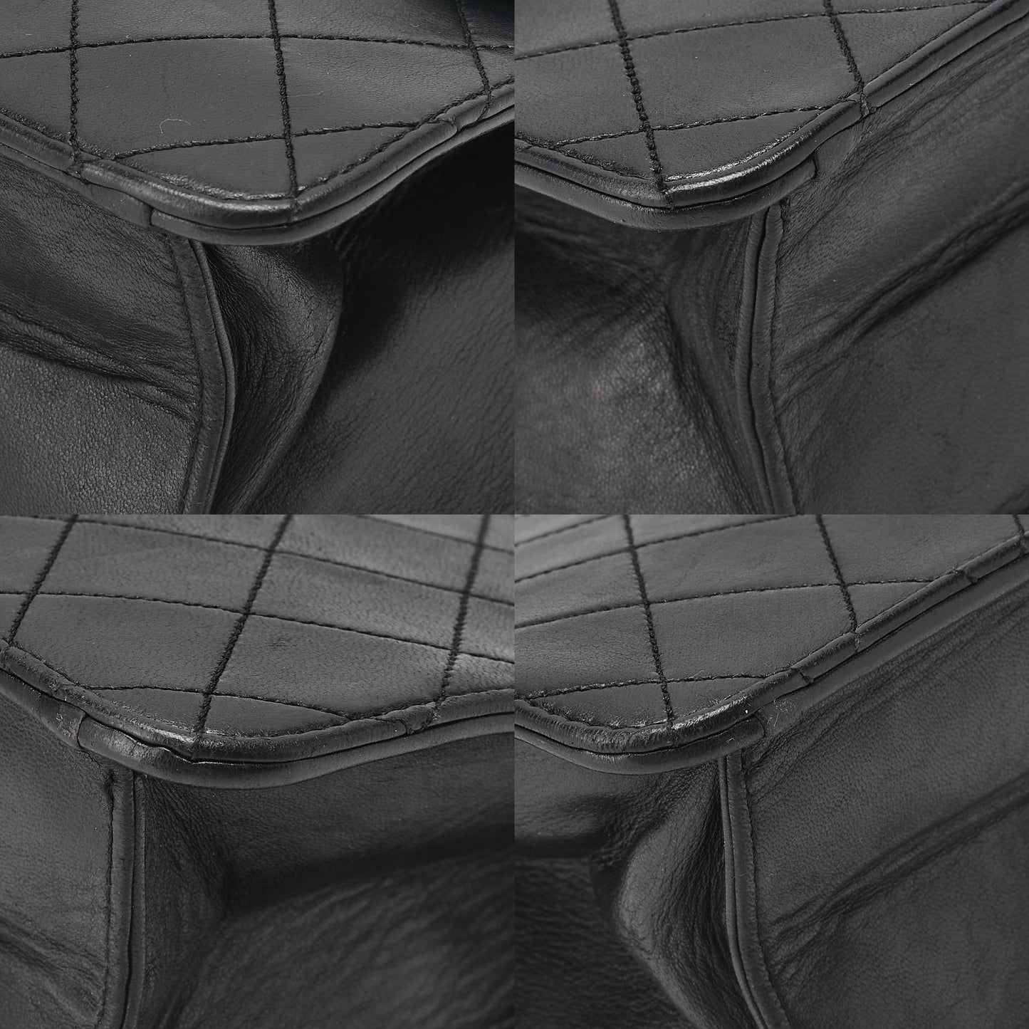 CHANEL Matelasse Turnlock 25cm Single Chain Shoulder Black Gold-Tone Hardware, Pre-Owned