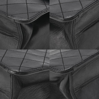 CHANEL Matelasse Turnlock 25cm Single Chain Shoulder Black Gold-Tone Hardware, Pre-Owned