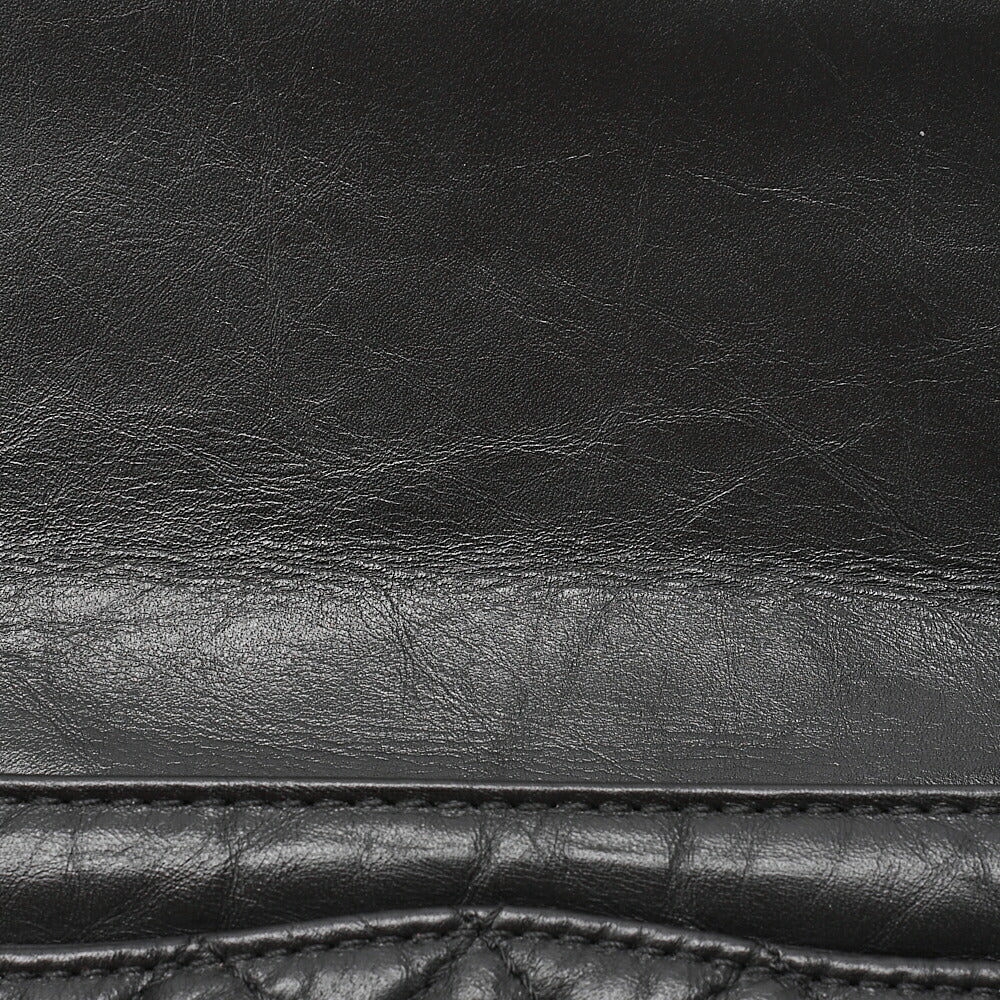 CHANEL Waist Pouch Matelasse 2.55 Lambskin Black Gold-Tone Hardware, Pre-Owned