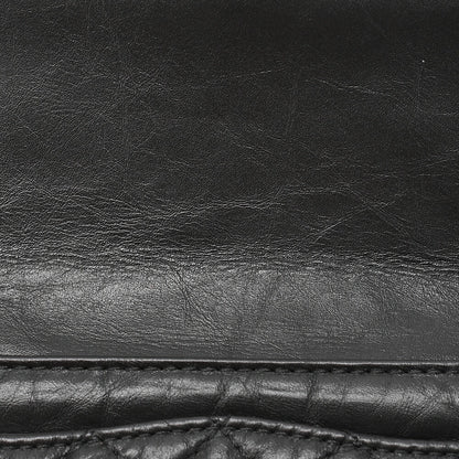 CHANEL Waist Pouch Matelasse 2.55 Lambskin Black Gold-Tone Hardware, Pre-Owned