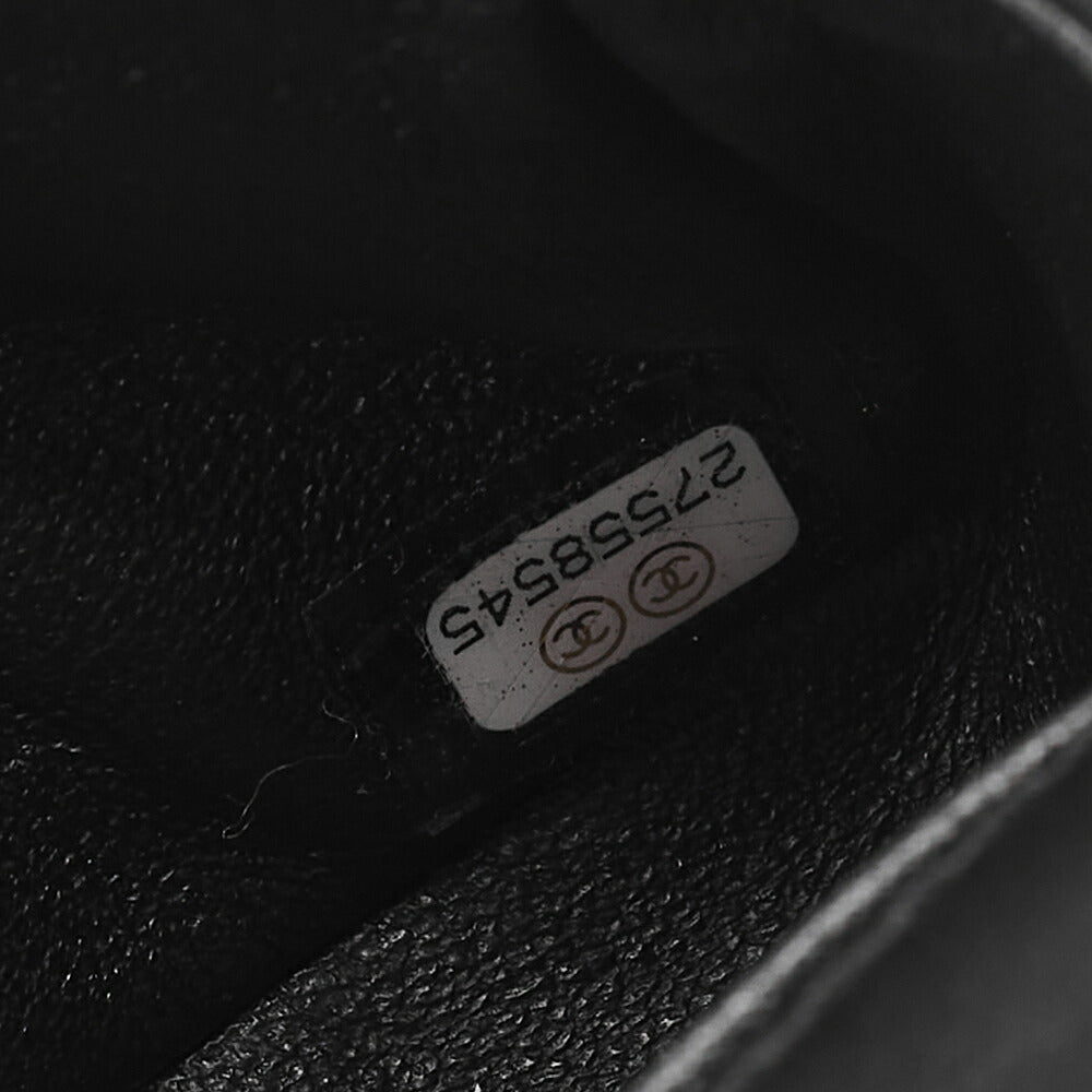 CHANEL Waist Pouch Matelasse 2.55 Lambskin Black Gold-Tone Hardware, Pre-Owned