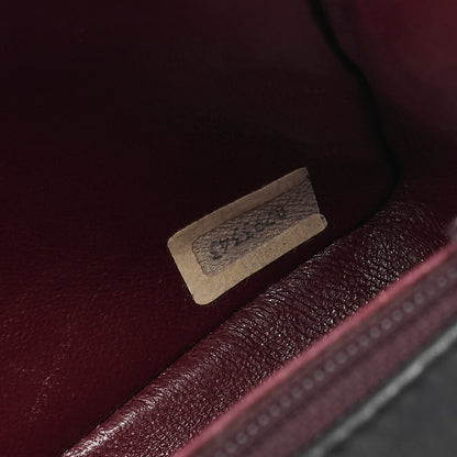 CHANEL Chain Shoulder Bag Mini Matlasse 17cm Lambskin Black Gold-Tone Hardware, Pre-Owned