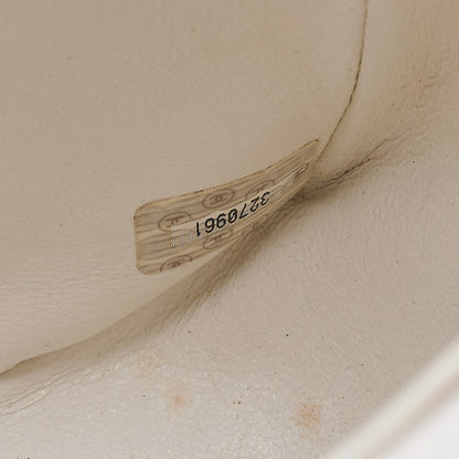 CHANEL Caviar Skin Big Coco Single V-Stitch V-Flap Chain Shoulder White Gold-Tone Hardware, Pre-Owned