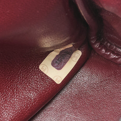 CHANEL Matlassse with Pull Charm Double Chain Shoulder Bag Lambskin Black Gold-Tone Hardware, Pre-Owned