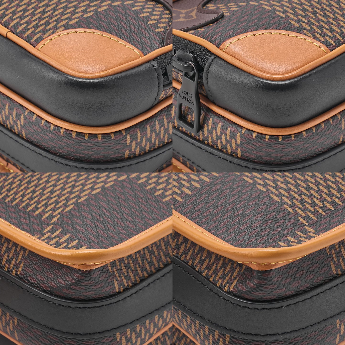 LOUIS VUITTON Louis Vuitton Damier Giant Amazon NIGO Collaboration Messenger N40357 Brown Black-Tone Hardware, Pre-Owned