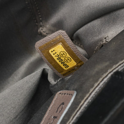 CHANEL Tote Bag Lambskin X Enamel Coco Mark Plastic Chain Shoulder Black Silver-Tone Hardware, Pre-Owned