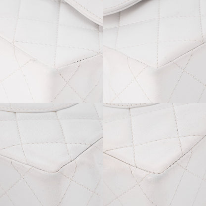 CHANEL Lambskin Matelasse 22cm Paris Limited Shoulder Bag White Gold -Tone Hardware, Pre-Owned