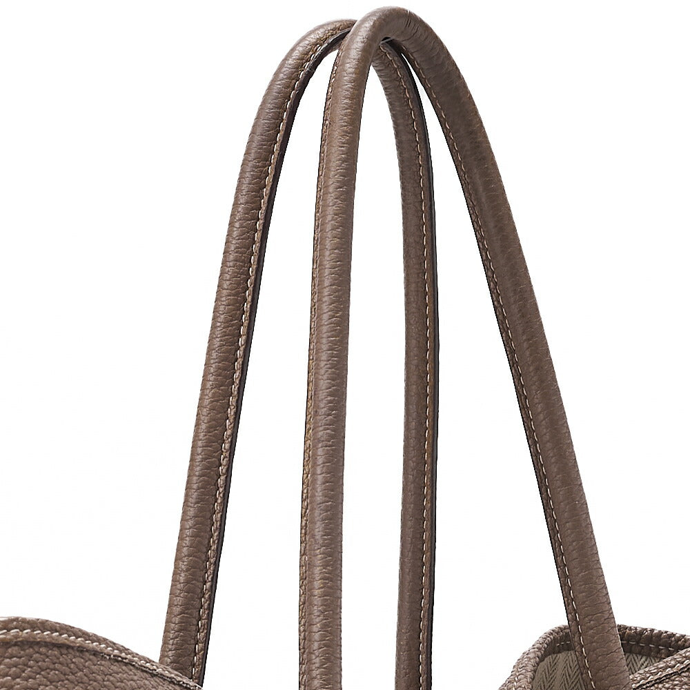 HERMES Garden Party PM Handbag Negonda Etoup Silver-Tone Hardware, Pre-Owned