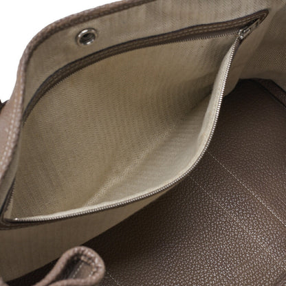 HERMES Garden Party PM Handbag Negonda Etoup Silver-Tone Hardware, Pre-Owned