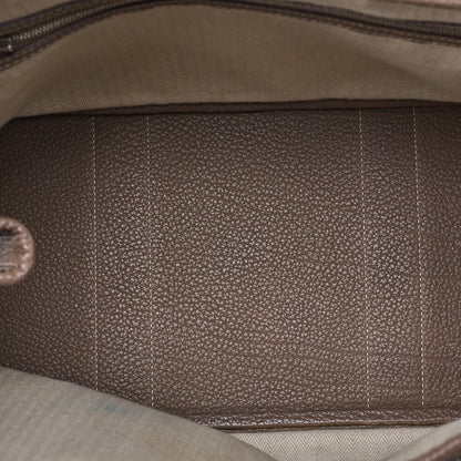 HERMES Garden Party PM Handbag Negonda Etoup Silver-Tone Hardware, Pre-Owned