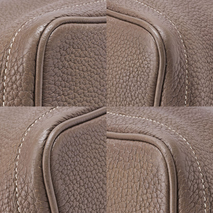 HERMES Garden Party PM Handbag Negonda Etoup Silver-Tone Hardware, Pre-Owned