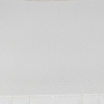 CHANEL Chain Shoulder Bag Mademoiselle Single Caviar Skin Shoulder Bag White Gold -Tone Hardware, Pre-Owned