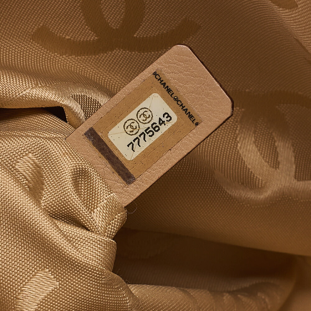 CHANEL Cocomark Turnlock 2way Chain Shoulder Bag Lambskin Beige Gold-Tone Hardware, Pre-Owned