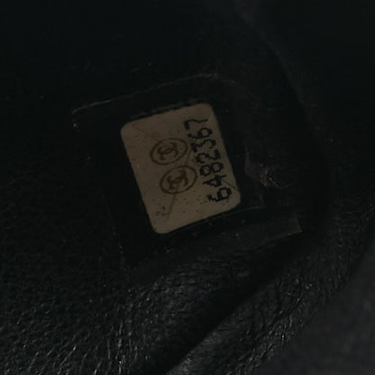 CHANEL シャネル チョコバー 2.55 ターンロック ラインストーン ココマーク チェーンショルダー ラムスキン ブラック シルバー金具, 中古