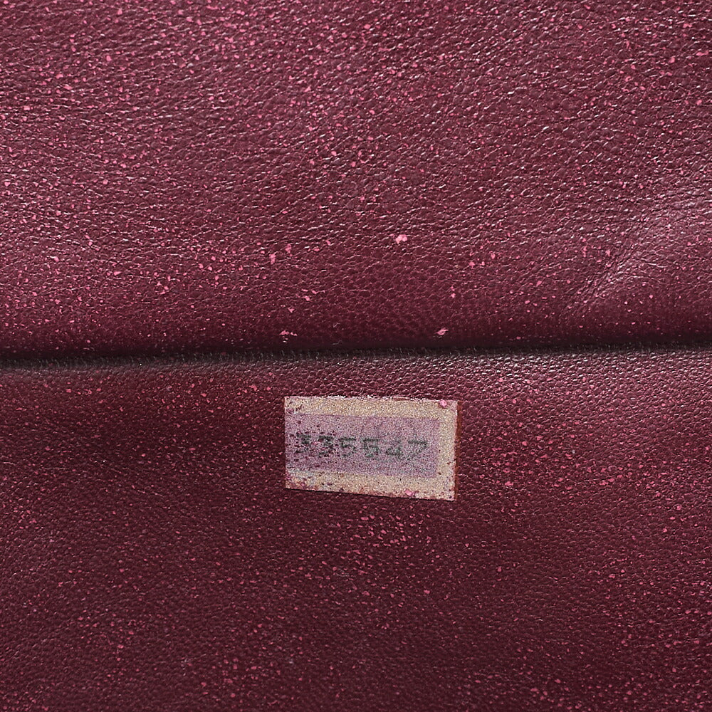 CHANEL Matelasse with Pull Charm Round Double Chain Shoulder Bag Lambskin Black Gold -Tone Hardware, Pre-Owned