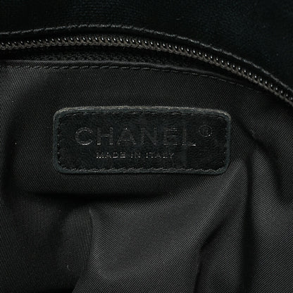 CHANEL Tote Bag Coated Canvas Paris Ritz PM Coco Charm Black Silver-Tone Hardware, Pre-Owned