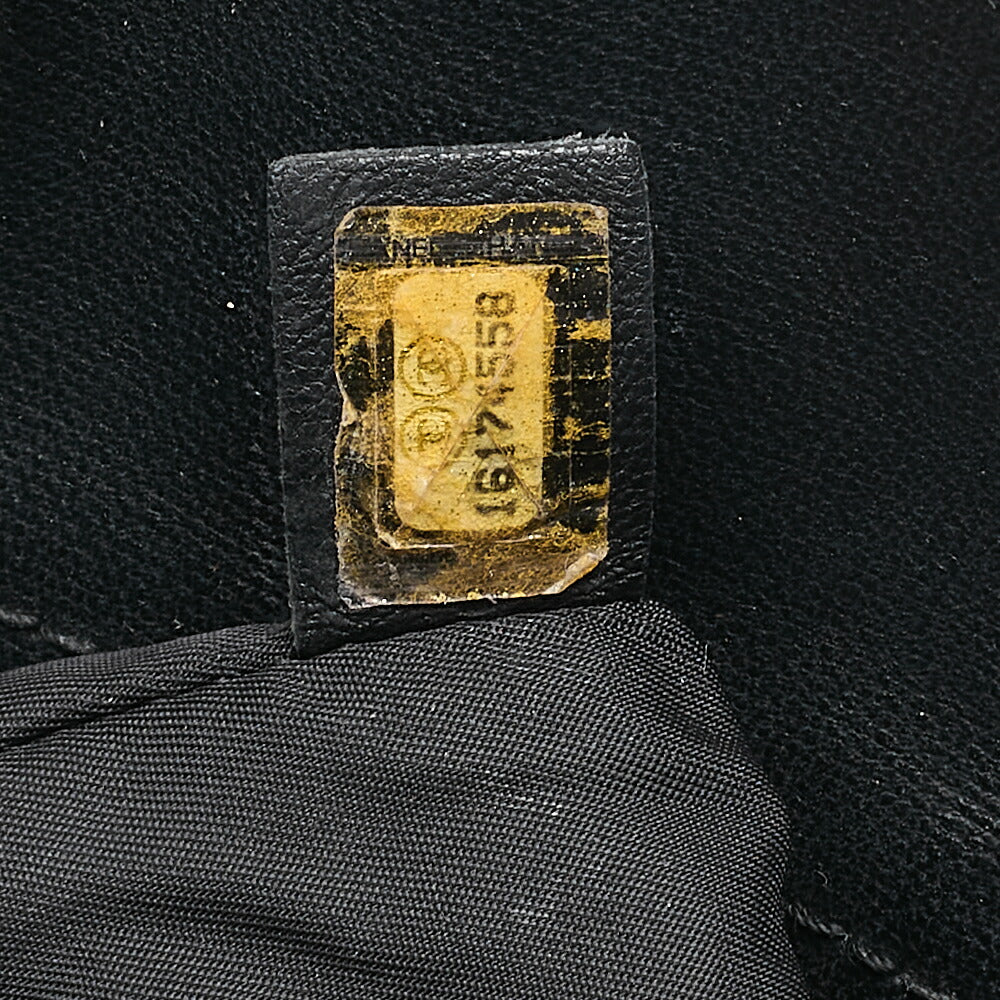 CHANEL Tote Bag Coated Canvas Paris Ritz PM Coco Charm Black Silver-Tone Hardware, Pre-Owned