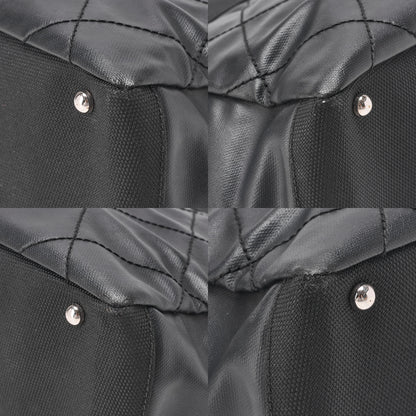 CHANEL Tote Bag Coated Canvas Paris Ritz PM Coco Charm Black Silver-Tone Hardware, Pre-Owned