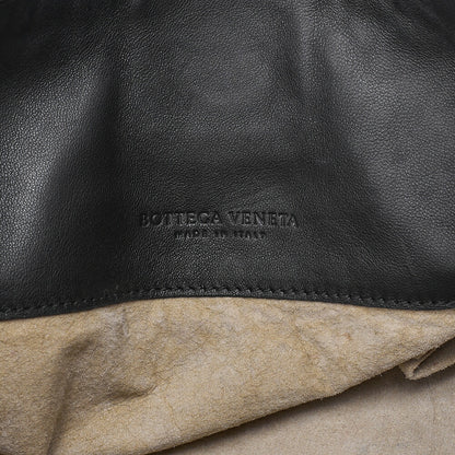 BOTTEGA VENETA Intrecciato Lambskin One Shoulder Back Black Black-Tone Hardware, Pre-Owned