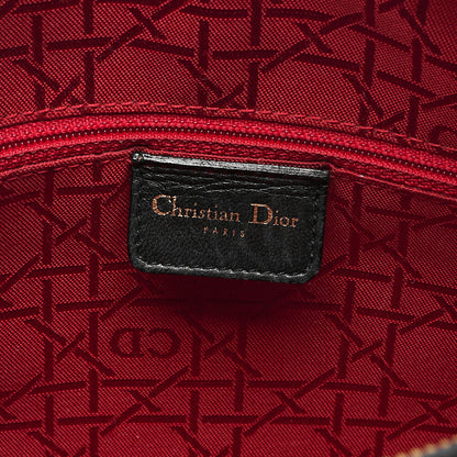 Dior Lady Dior Cannage Handbag Large Size Lambskin Gold-Tone Hardware, Pre-Owned