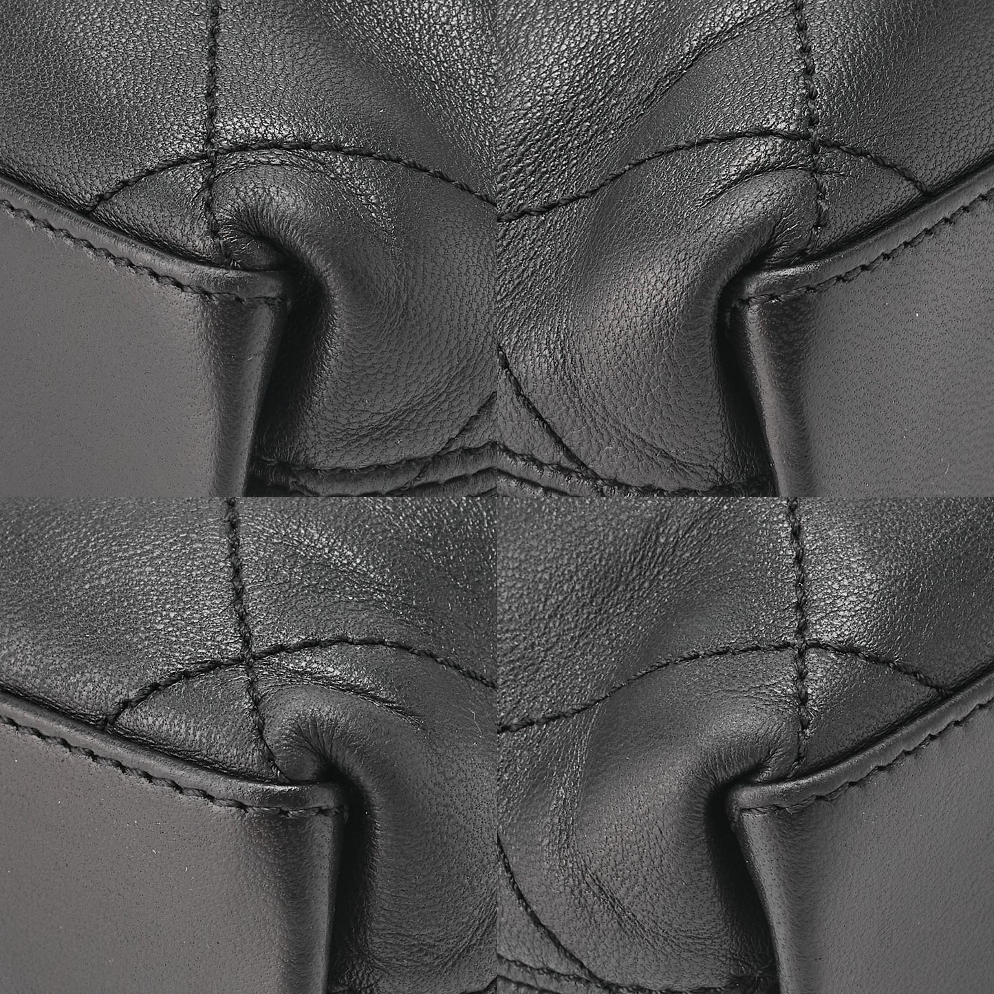 CHANEL Matelasse Wood Pattern Handbag Lambskin Black Gold-Tone Hardware, Pre-Owned