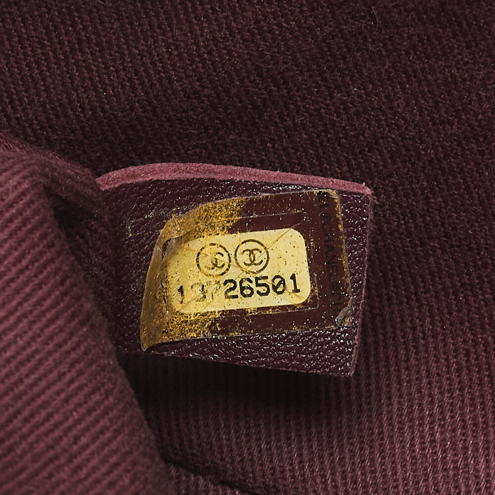 CHANEL Vintage Calf Matelasse Single Chain Shoulder Navy Silver-Tone Hardware, Pre-Owned