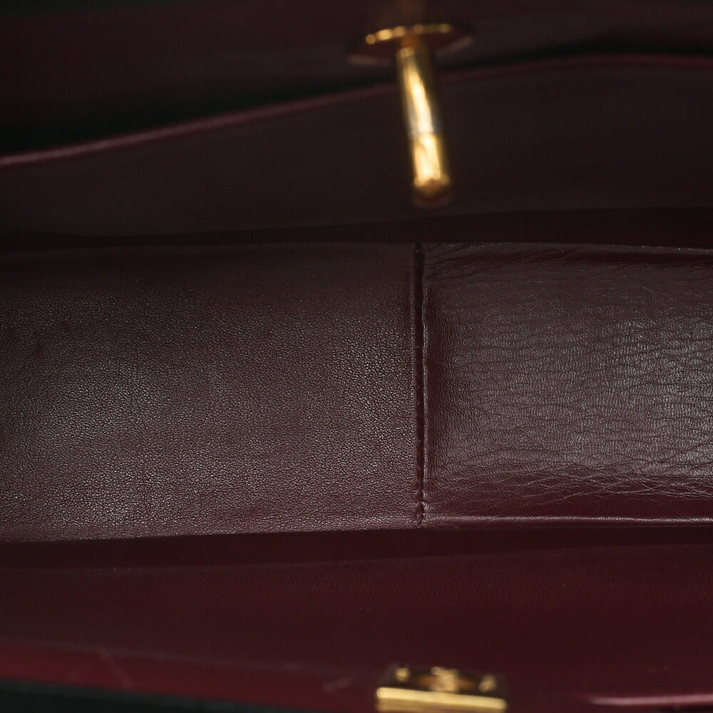 CHANEL Matelasse Chain Shoulder Bag Tote 2way Lambskin Black Gold-Tone Hardware, Pre-Owned