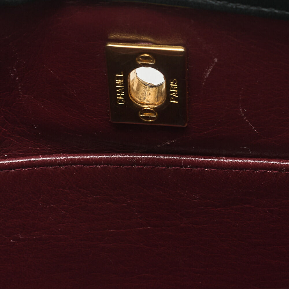 CHANEL Matelasse Chain Shoulder Bag Tote 2way Lambskin Black Gold-Tone Hardware, Pre-Owned