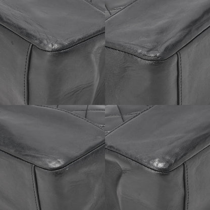 CHANEL Matelasse Chain Shoulder Bag Tote 2way Lambskin Black Gold-Tone Hardware, Pre-Owned