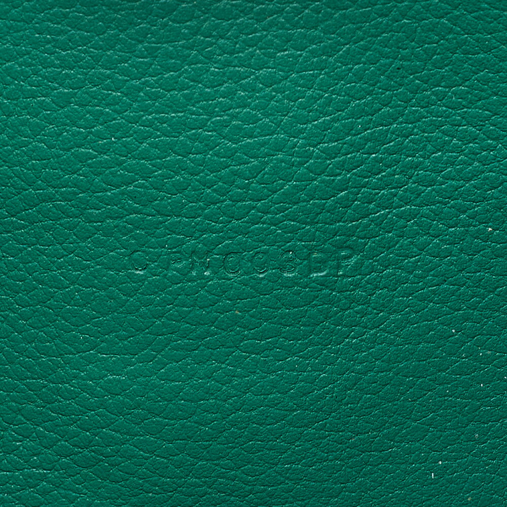 HERMES Constance Long Bi-fold Wallet Swift Green Silver-Tone Hardware, Pre-Owned