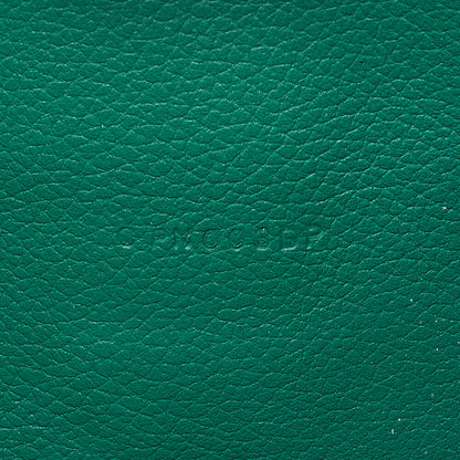 HERMES Constance Long Bi-fold Wallet Swift Green Silver-Tone Hardware, Pre-Owned
