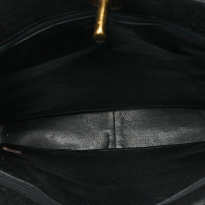 CHANEL Matelasse Turnlock Big Coco W Chain Shoulder Caviar Skin Black Gold-Tone Hardware, Pre-Owned