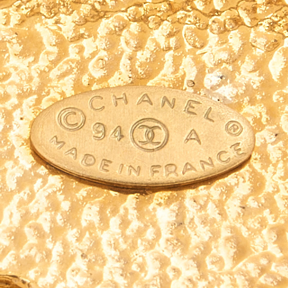CHANEL Coco Mark Sun Motif Brooch 94A GP Gold (Gold Plated) Gold-Tone Hardware, Pre-Owned