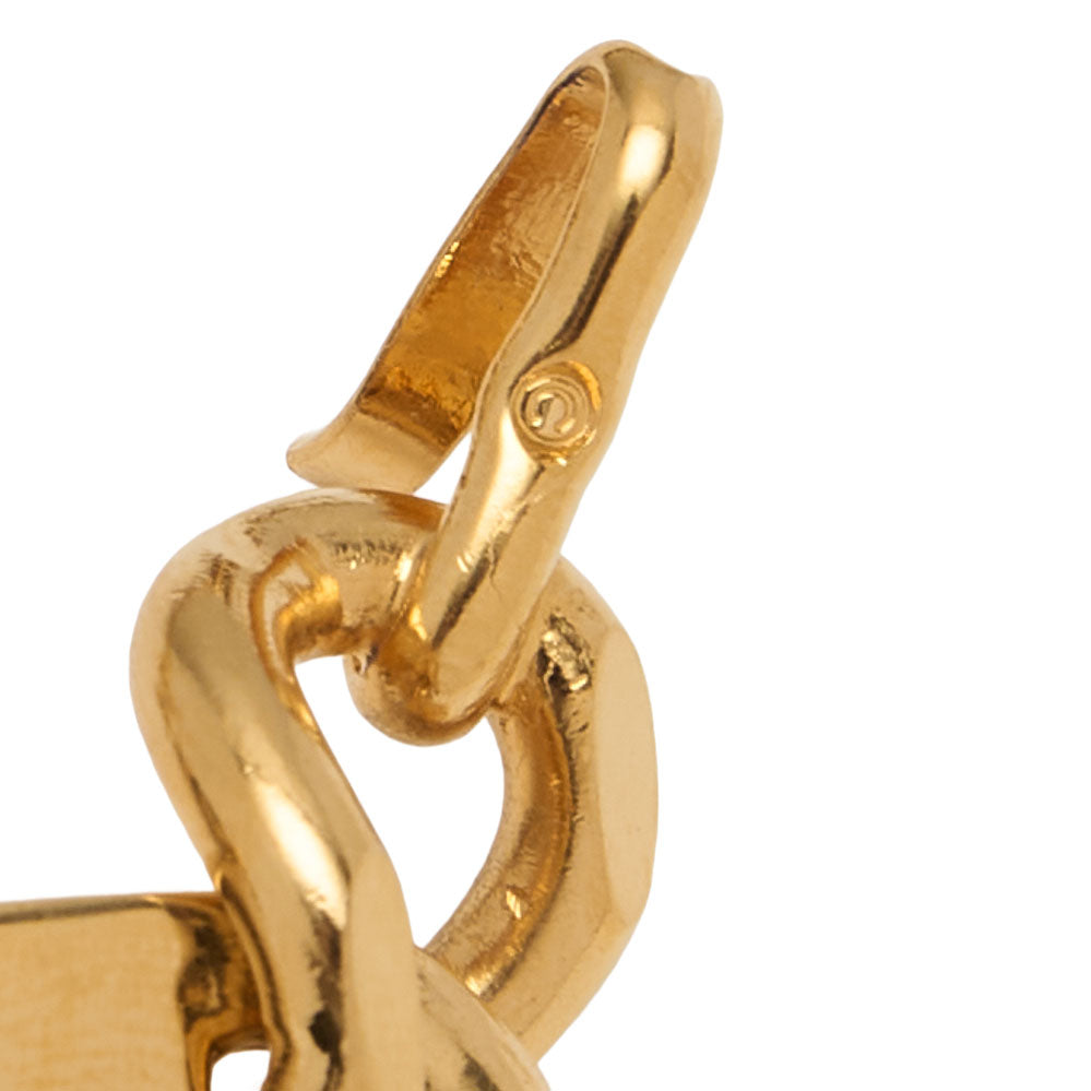 CHANEL 31RUE CAMBON Cocomark Chain Belt GP x Leather Black x Gold Gold-Tone Hardware, Pre-Owned