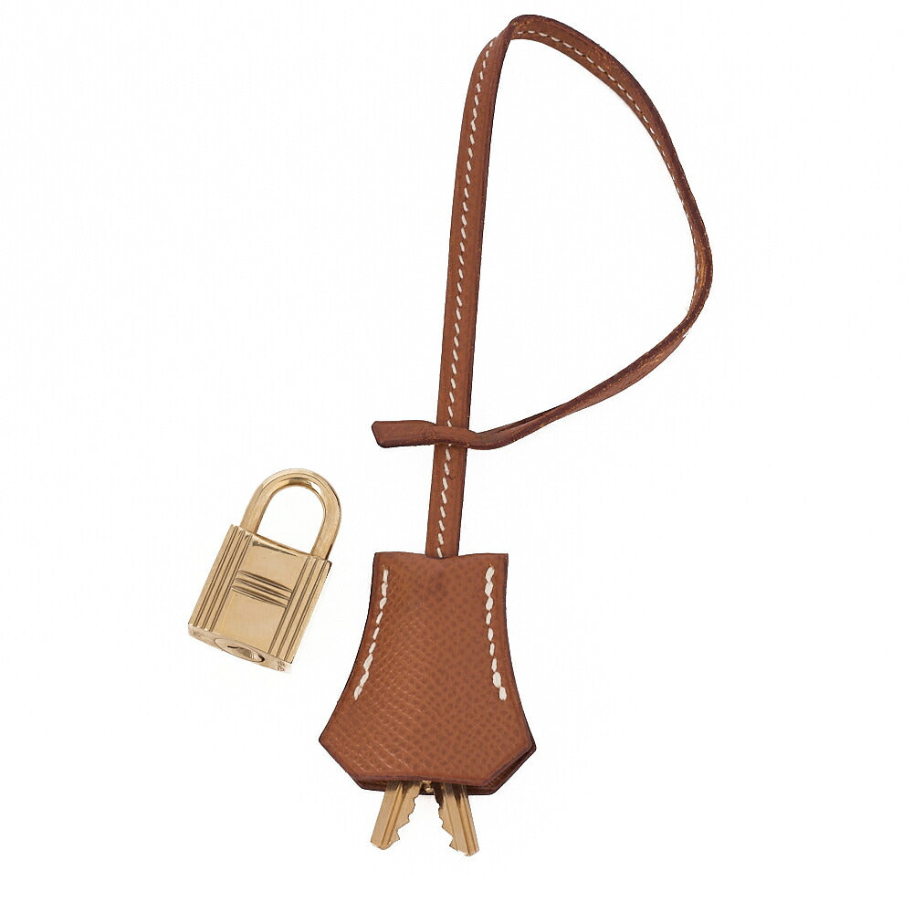 HERMES Birkin 40 Handbag Kushbel Gold-Tone Hardware, Pre-Owned