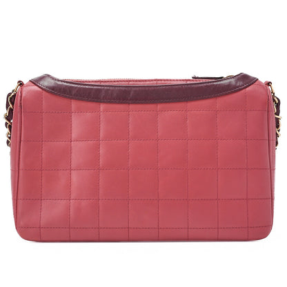 CHANEL Shoulder Bag Girl Chanel Chocolate Bar Lambskin Pink x Black Gold-Tone Hardware, Pre-Owned