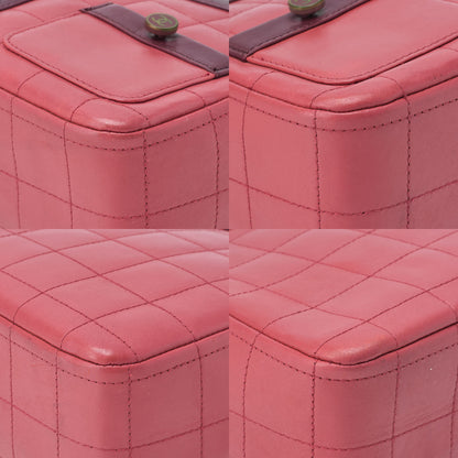 CHANEL Shoulder Bag Girl Chanel Chocolate Bar Lambskin Pink x Black Gold-Tone Hardware, Pre-Owned