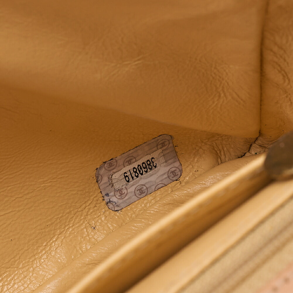 CHANEL Calf Leather Logo Big Coco Single Chain Shoulder Brown Gold-Tone Hardware, Pre-Owned