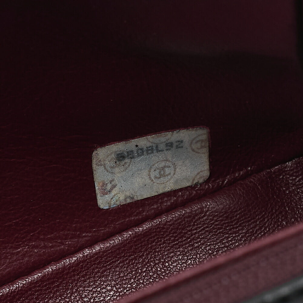 CHANEL Chain Shoulder Bag Mini Matelasse 17cm Lambskin Black Gold-Tone Hardware, Pre-Owned