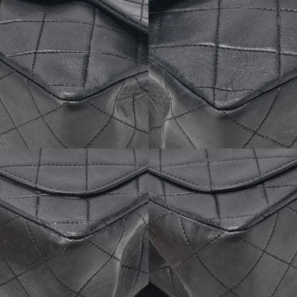 CHANEL Chain Shoulder Bag Mini Matelasse 17cm Lambskin Black Gold-Tone Hardware, Pre-Owned