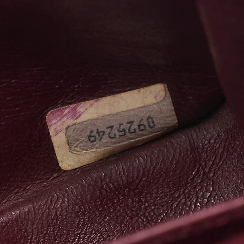 CHANEL Lambskin Matelasse 25cm Double Flap Chain Shoulder Black Gold-Tone Hardware, Pre-Owned