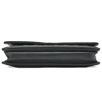 CHANEL Matrasse Chain Wallet Lambskin Black Gold-Tone Hardware, Pre-Owned