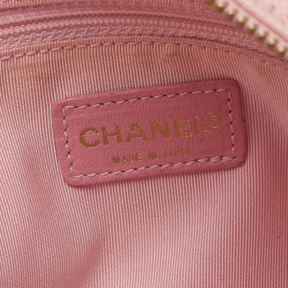 CHANEL Tote Bag Matelasse Caviar Skin Pink Double Chain Shoulder PTT Gold-Tone Hardware, Pre-Owned