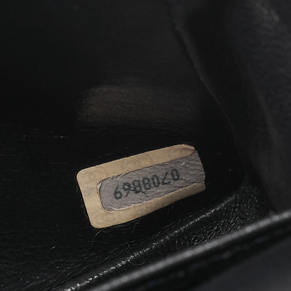 CHANEL Chain Shoulder Bag Matelasse 23cm Double Flap Lambskin Navy Gold-Tone Hardware, Pre-Owned